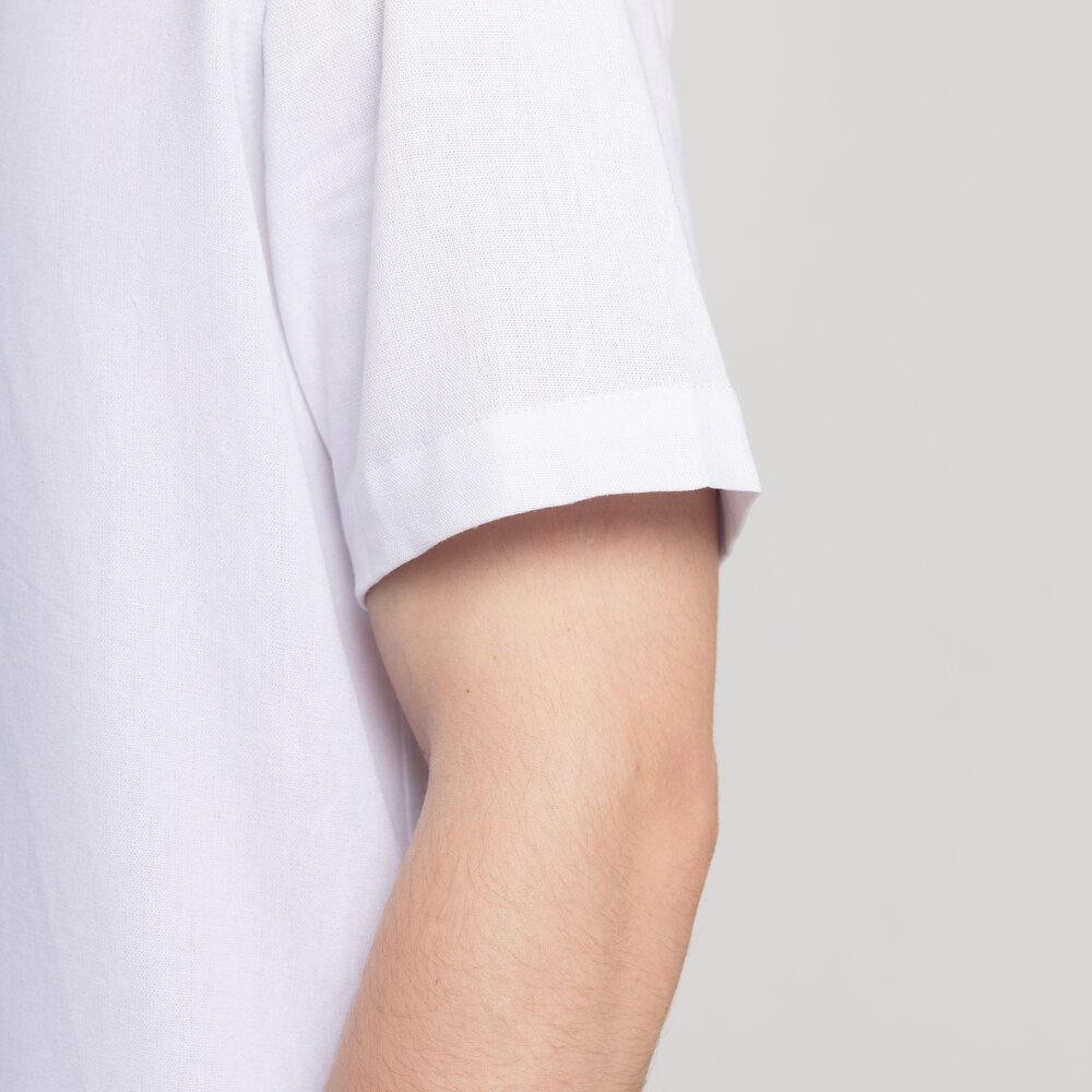 Чоловіча сорочка з коротким рукавом біла Pobedov Marsel Київ - фото 2