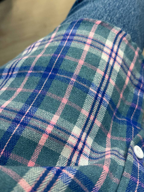 Рубашка женская Baoyu 225-1 в клетку оверсайз фланель, бірюзовий, one size Киев - изображение 16