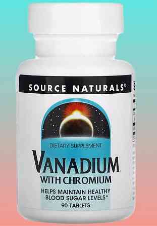 Хром і ванадій Source Naturals Vanadium with Chromium 90 таблеток Київ