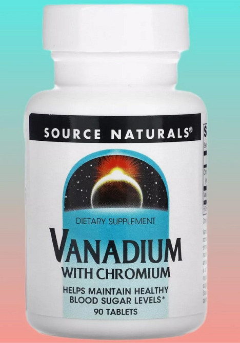 Хром і ванадій Source Naturals Vanadium with Chromium 90 таблеток Київ - фото 2
