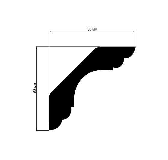 Карниз полиуретановый гладкий Gaudi Decor P 210 Днепр