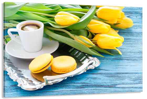 Картина полотно у вітальню / спальню  Жовті тюльпани  MLP_369 ( 60х30см ) 80x120 см Київ