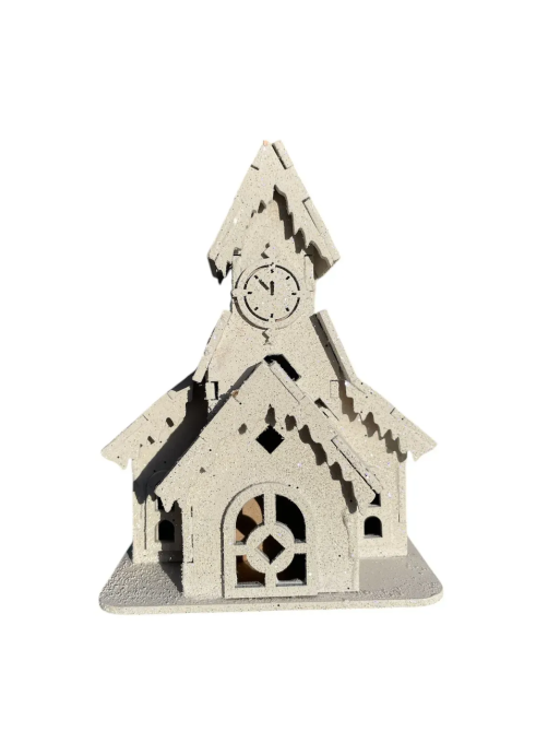 Dashuri Декоративний новорічний будиночок з дерева 10×10×10 (см) ялинкова підвіска Коричневий 8 Коломия - фото 1