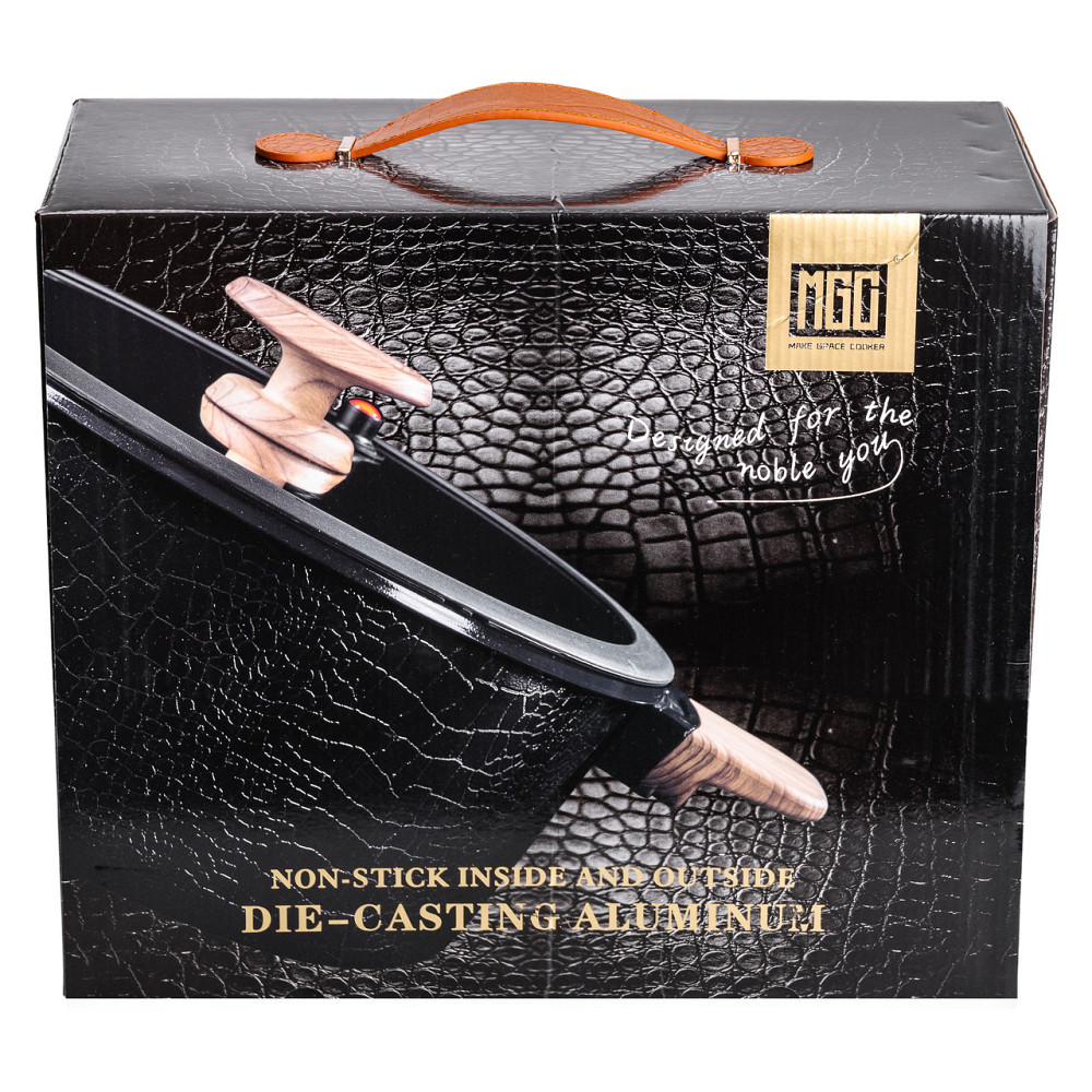 MGC Алюмінієва каструля з керамічним покриттям антипригарним 7.7 л Ø 30 см біла MGC HP-4-455W Коломыя - изображение 7