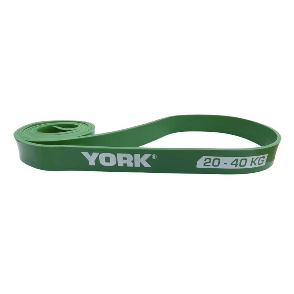 Резинка для фітнесу York 20-40кг - 2080x32x4,5 мм, зелений Киев - изображение 15