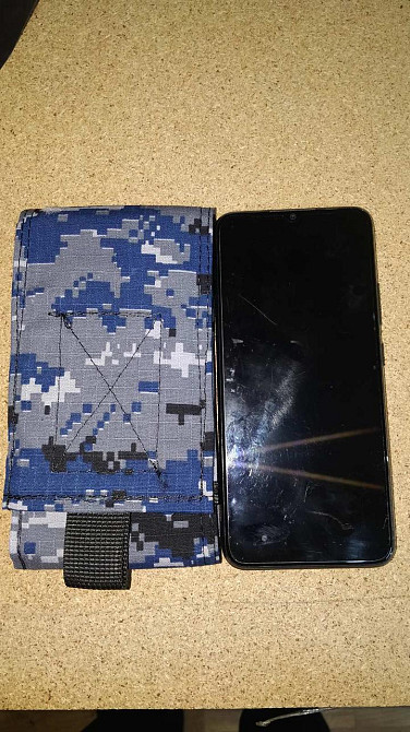 Підсумок під телефон, чохол для телефону тактичний, 6,5 синій піксель морська безпека Одеса - фото 5