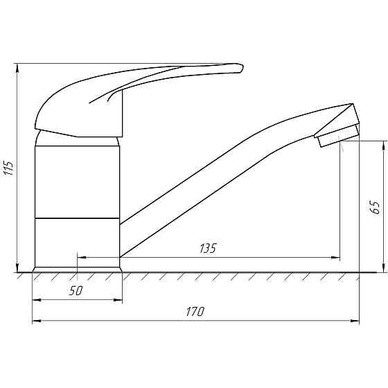 Змішувач для умивальника EcoMix ENERGO E-GEZ-203M Луцк