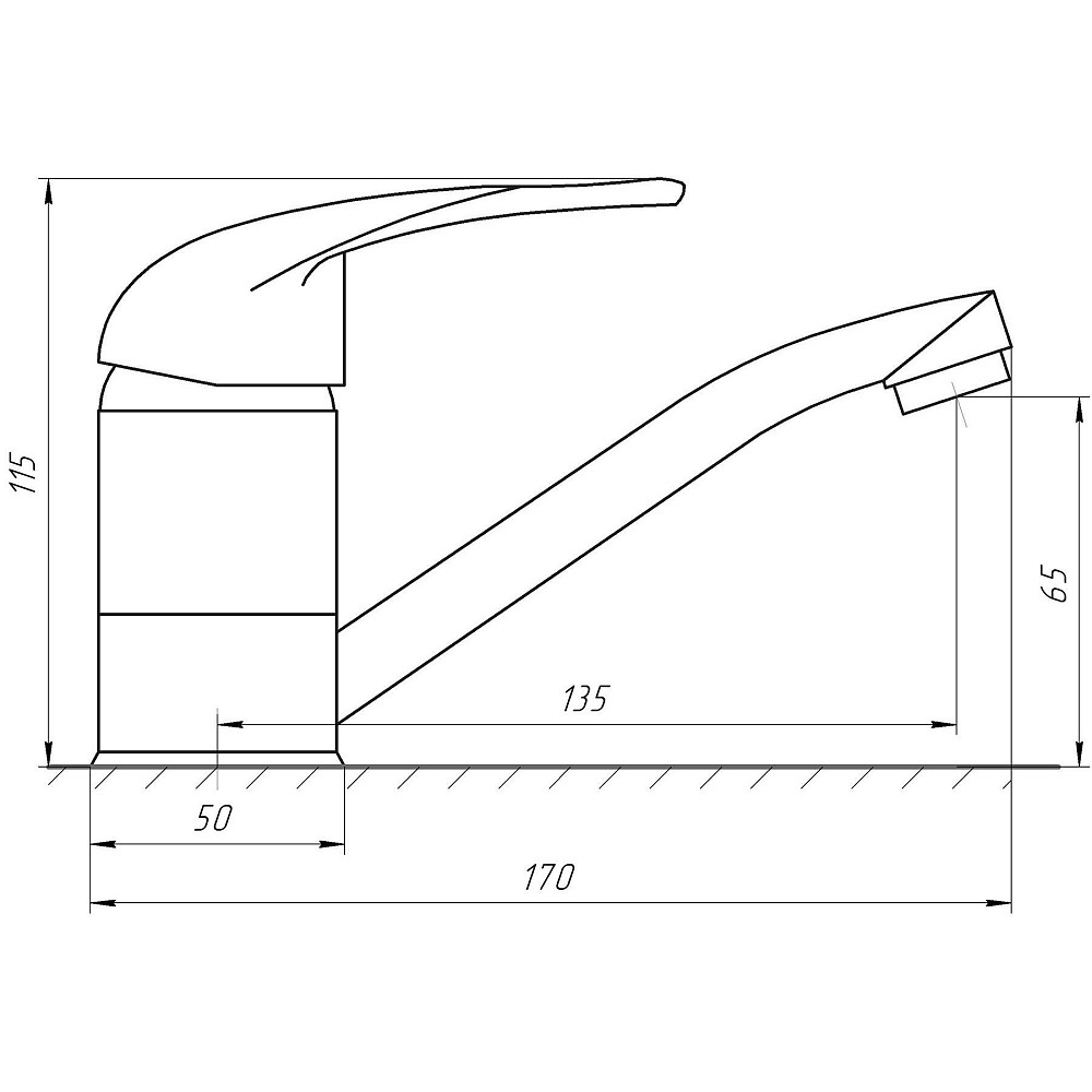 Змішувач для умивальника EcoMix ENERGO E-GEZ-203M Луцк - изображение 5
