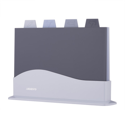 Дошка для нарізання Ardesto Fresh набір 4 шт на підставці (AR1404GB) Вінниця - фото 1