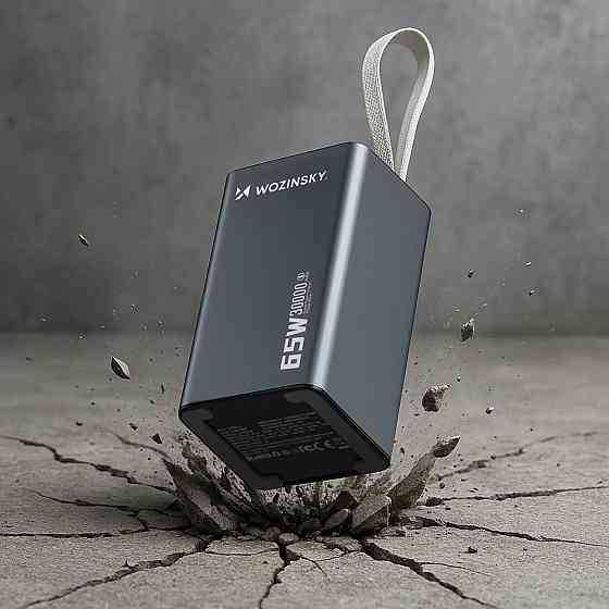 УМБ Wozinsky 30000mAh K65+ 65W PD,QC USB-A,2xUSB-C Gray Вінниця