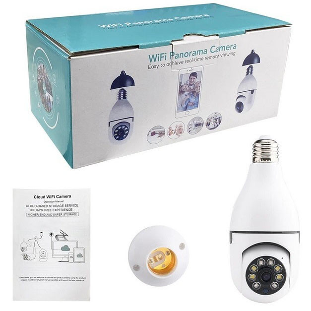 Камеры для улицы и дома CAM L1 E27 WIFI IP, Камера наблюдения с записью на HC-293 карту памяти Киев - изображение 10