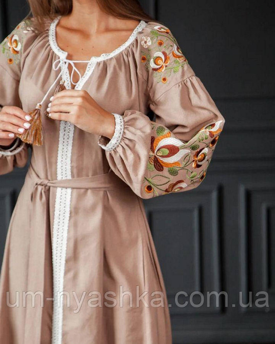 Жіноча вишита сукня на льоні Мальва Кривий Ріг - фото 3