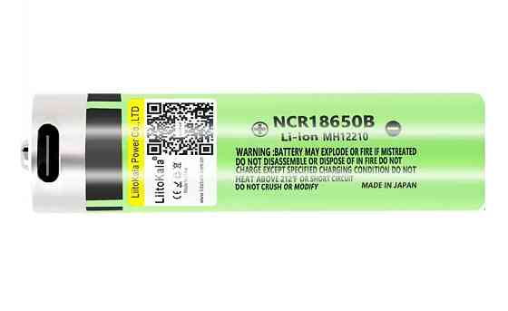 Аккумулятор LiitoKala Lii-USB-34B 18650 3400mah с защитой (Зеленый) Винница