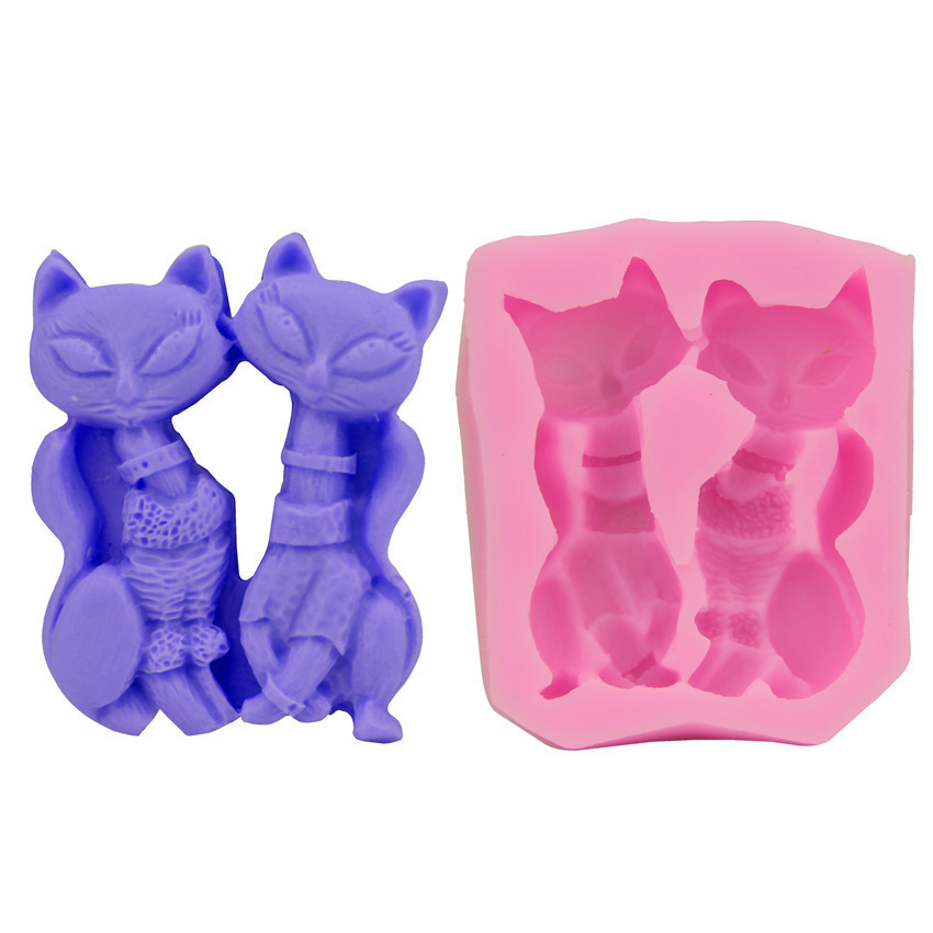 Молд Кот 58 на 50 мм розовый Киев - изображение 1