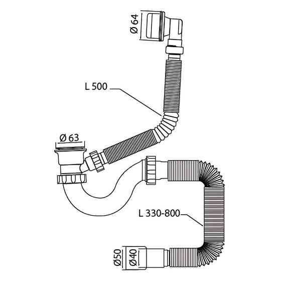 Сифон для ванни Mixxus SV-03-A 1 1/2