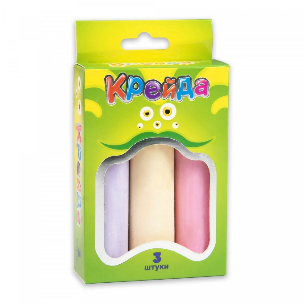 Дитячий набір Крейда Велика кругла Strateg 50100 різнокольорова 3 шт Вінниця - фото 1