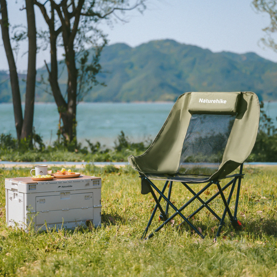 Стілець складаний Naturehike Sea Star 002 CNK2550JJ019, вуглецева сталь, олива Київ - фото 12