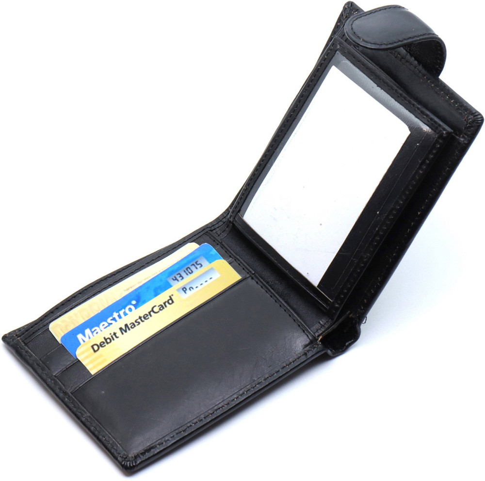 Стильне шкіряне портмоне ST Leather В 103 Чорний Київ - фото 14