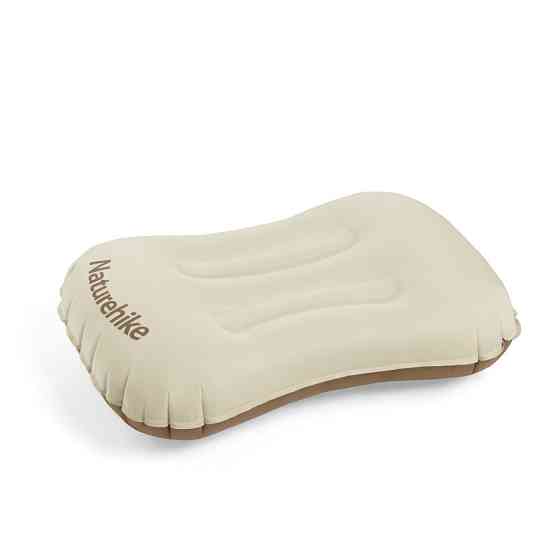 Подушка надувна ультралегка Naturehike NH17T013-Z, 42х32 см, бежева Київ