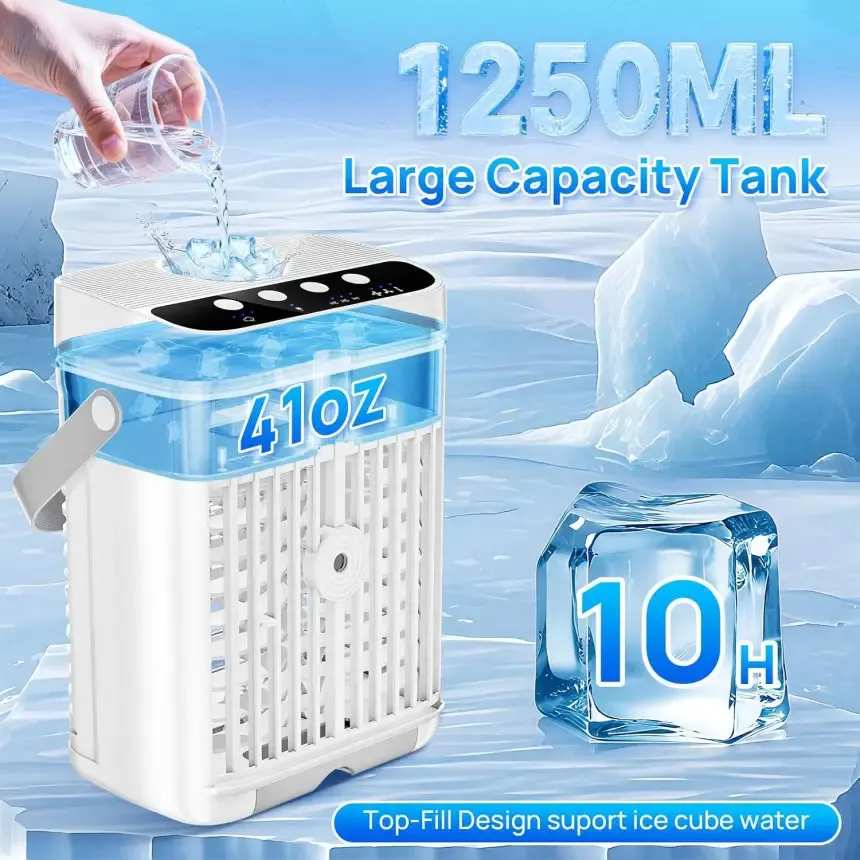 Портативний охолоджувач повітря Air Cooler Fan (модель TT-13) Луцьк - фото 4