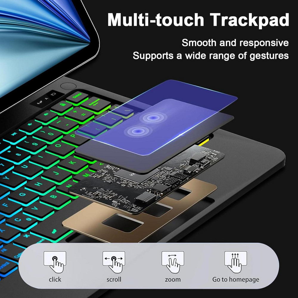 Magic Keyboard для iPad Air 13 (M3 2025, M2 2024) и iPad Pro 12.9 (3–6) Slim магнитная с трекпадом UK Киев - изображение 7