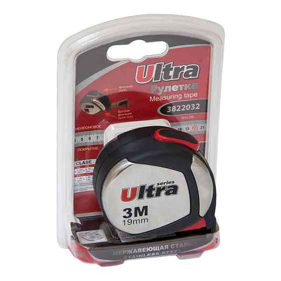 Ultra Рулетка магнитная, нейлоновое покрытие 3м×19мм ULTRA (3822032) Коломыя