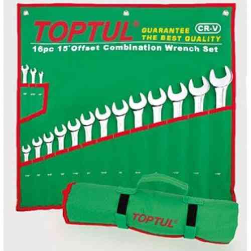 Набір ключів дюймових комбінованих TOPTUL 16 шт. (1/4"-1-1/4") GBAA1604 Одеса