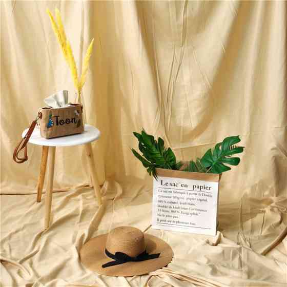 Фотофон тканинний безшовний штора 3 x 2.4м жовтий Puluz TBD0590354104E Київ