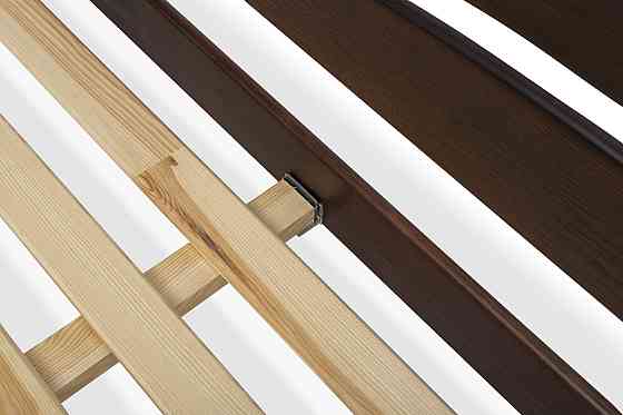 Дерев'яне двоспальне ліжко Волона. 160х190, Вільха, Білий Харків