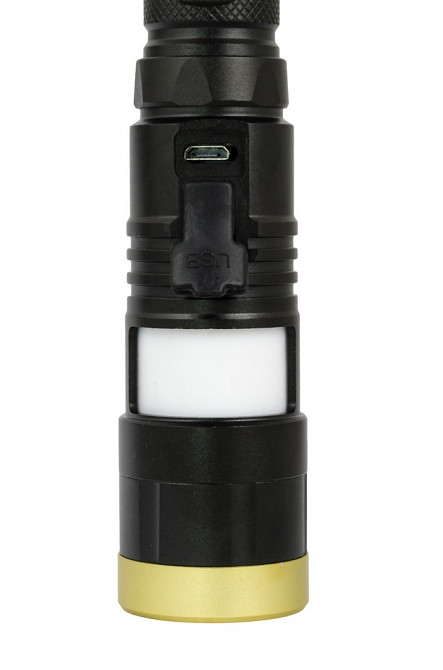 Ліхтар магнітний WERTVOLL 8 режимів LED+WHITE/RED/BLUE IP44 Li-ion 2000 mAh/t 7000 K/300 lum AL 157х32 мм RX-8006 Коломыя - изображение 4