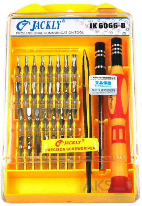 Набор отверток Jackly 6066B (33 в 1) Полтава - изображение 1
