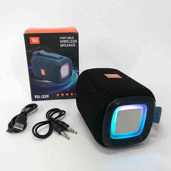 Колонка з подсвечиванием портативная TG339, Bluetooth колонка с освещением bluetooth бюджетная KN-89 Львов