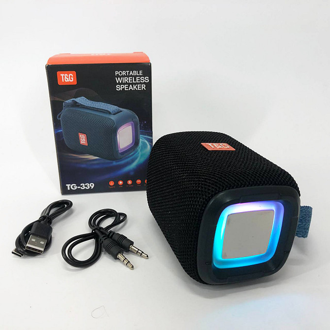 Колонка з подсвечиванием портативная TG339, Bluetooth колонка с освещением bluetooth бюджетная KN-89 Львов - изображение 5