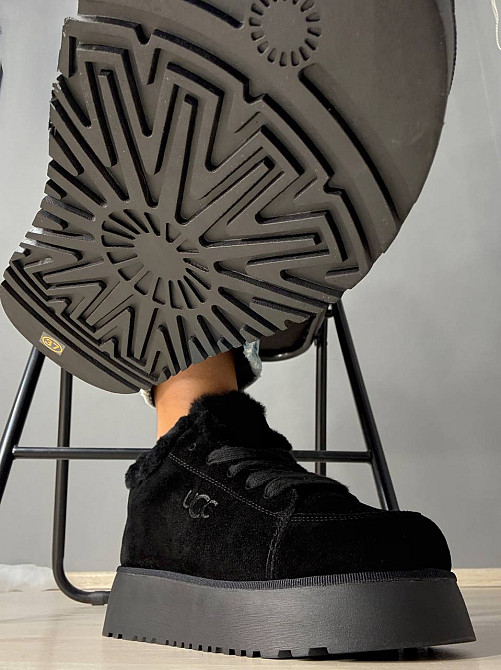 Ботинки женские Hengji 278-1 натуральная замша в стиле угги утепленные короткие черные, 40, 25 см Киев - изображение 4