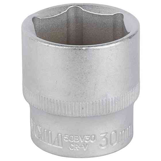 Насадка шестигранна коротка 1/2" 30 мм CrV mid SIGMA (6071301) Київ