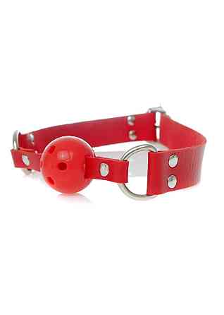 Кляп червоного кольору Knebel-Ball Gag - Fetish Boss Series Sex Aura Київ