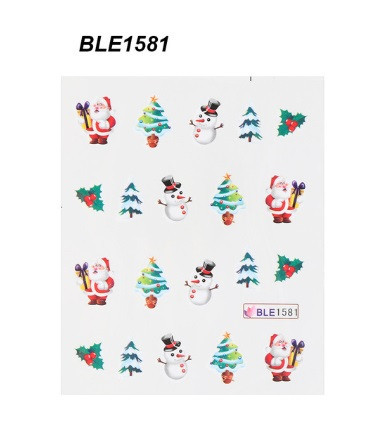 Новогодние наклейки на ногти Киев - изображение 1