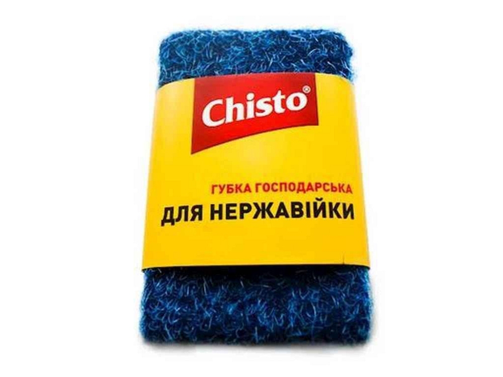 Губка-скребок д/нержавейки 1шт ТМ Chisto Киев - изображение 1