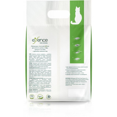 Наповнювач для туалету Essence Tofu з ароматом зеленого чаю 2 мм 6 л (4820261920017) Вінниця - фото 2