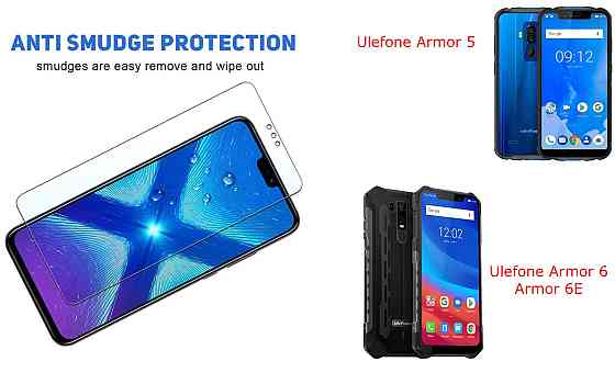 Захисне скло NeoGlass для Ulefone Armor 5, Armor 6, Armor 6E – надпрозоре та стійке Київ