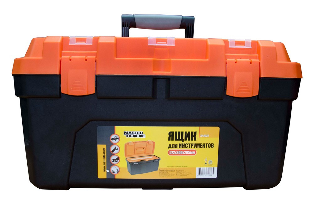 MASTERTOOL Скриня для інструментів MASTERTOOL з пластиковими замками 22.5" 572х300х295 мм 79-60 Київ - фото 6