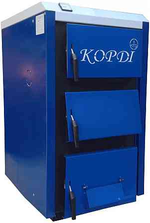 Твердопаливний котел Корді 12-14 ЕТ сталь 6 мм котел на дровах 14 кВт до 140 м2 з подовженою топкою 42 см горіння до 8 годин Тернопіль