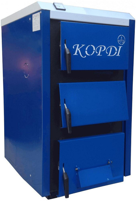 Твердопаливний котел Корді 12-14 ЕТ сталь 6 мм котел на дровах 14 кВт до 140 м2 з подовженою топкою 42 см горіння до 8 годин Тернопіль - фото 1