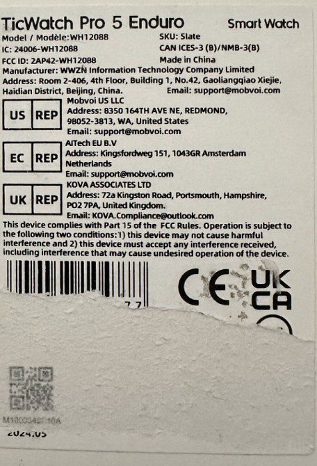 Смарт часы Mobvoi TicWatch Pro 5 Enduro. Киев - изображение 1