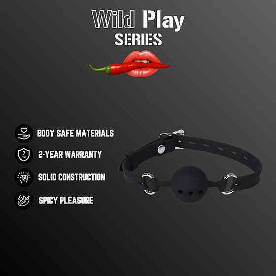 Кляп - Erospace Wild Play Mouth Gag With Silicone Ball C14 Sex Aura Київ