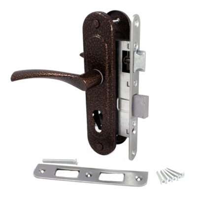 Замок врізний Аріко ЗВ4-У мідь (з ручкою, без циліндра) Харків