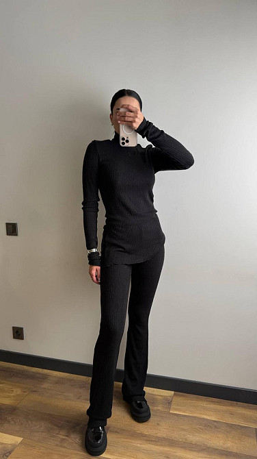 Жіночий теплий базовий костюм двійка ангора рубчик Одеса - фото 2