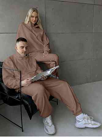 Стильний чоловічий теплий костюм двосторонній щільний фліс Моко, S Одеса