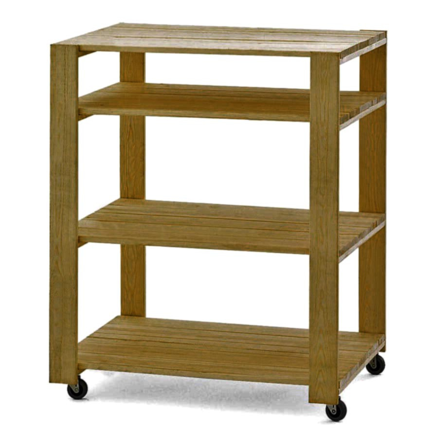 Етажерка для ванної на коліщатах "Пайсонет" сієна Миколаїв - фото 1