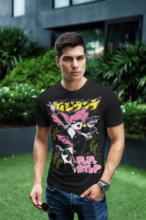 Футболка мужская аниме Поп Степ Аниме Суммер оверсайз (S/M/L) Черний AnimeJ0780 Днепр